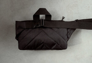 Фото - Мужская поясная сумка Staff sa reflective logo черного цвета - Men box