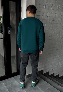 Фото - Мужской темно-зеленый свитшот Staff dark green logo - Men box