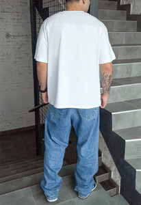 Фото - Повседневная белая футболка Staff reglan white - Men box