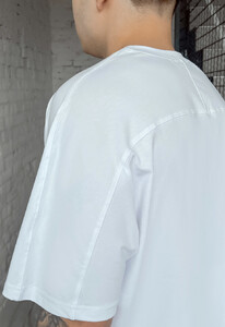Фото - Повседневная белая футболка Staff reglan white - Men box