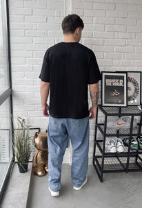 Фото - Базовая однотонная футболка Staff reglan black - Men box