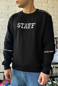 Фото - Черный брендированный свитшот Staff black logo - Men box