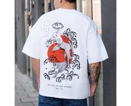 Фото - Белая оверсайз футболка Staff harmony oversize - Men box
