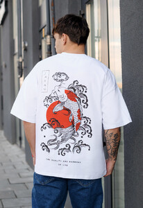 Фото - Белая оверсайз футболка Staff harmony oversize - Men box