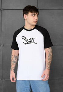 Фото - Двухцветная футболка Staff logo black & white - Men box