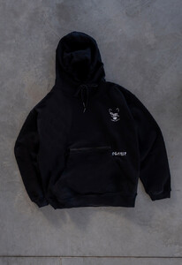 Фото - Чорне худи із принтом Staff x White Dog black Шо робиш? - Men box