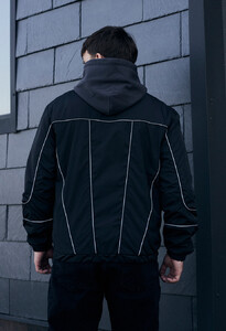 Фото - Мужская двухсторонняя ветровка Staff black kant reflective - Men box