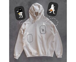 Фото - Молодіжне бежеве худі Staff x White Dog beige аплікація - Men box