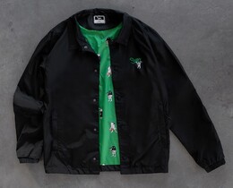 Фото - Вітровка з яскравим принтом Staff x White Dog black & green - Men box