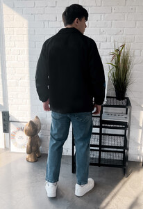 Фото - Ветровка с ярким принтом Staff x White Dog black & green - Men box