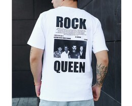 Фото - Белая футболка Staff rock с принтом на спине - Men box