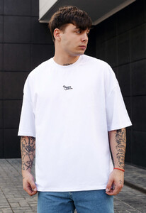 Фото - Футболка з принтом на спині Staff raven & logo oversize - Men box