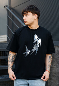 Фото - Оверсайз футболка Staff birds oversize з пташками - Men box