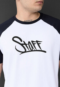 Фото - Брендована футболка Staff logo navy & white - Men box