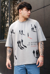 Фото - Молодежная футболка Staff be different oversize - Men box