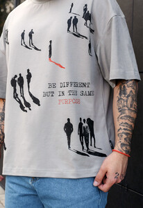 Фото - Молодежная футболка Staff be different oversize - Men box