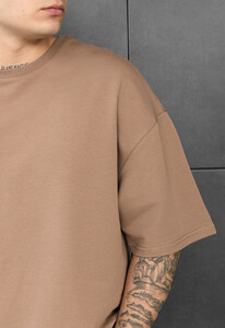 Фото - Базова коричнева футболка Staff brown oversize premium - Men box