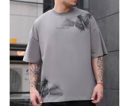 Фото - Оверсайз футболка з метеликами Staff butterfly oversize - Men box