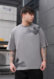 Фото - Оверсайз футболка з метеликами Staff butterfly oversize - Men box