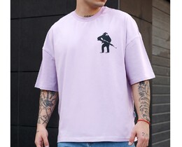 Фото - Фіолетова футболка Staff danger monkey oversize - Men box