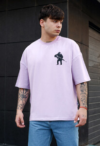 Фото - Фіолетова футболка Staff danger monkey oversize - Men box