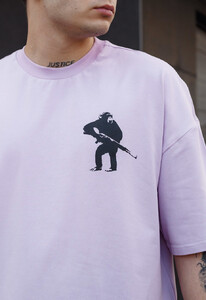 Фото - Фіолетова футболка Staff danger monkey oversize - Men box