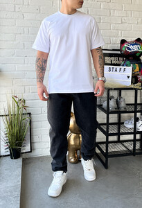 Фото - Однотонна чоловіча футболка Staff basic white - Men box