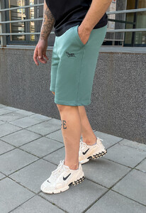 Фото - Бирюзовые трикотажные шорты Staff dje turquoise logo - Men box