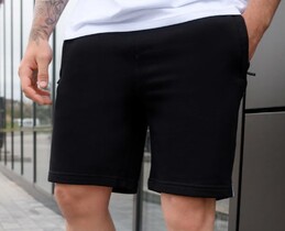 Фото - Черные шорты с белыми лампасами Staff black lampas - Men box