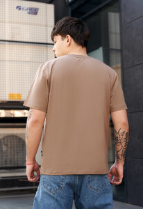 Фото - Базова футболка Staff brown basic коричневого кольору - Men box