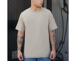 Фото - Бежева однотонна футболка Staff beige - Men box