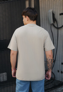 Фото - Бежева однотонна футболка Staff beige - Men box
