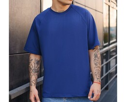 Фото - Повсякденна синя футболка Staff reglan blue - Men box