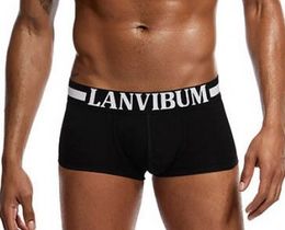 Фото - Черные мужские трусы боксеры Lanvibum - Men box