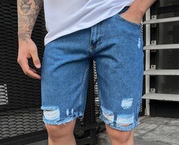 Фото - Джинсовые шорты на лето Staff 40 blue regular - Men box