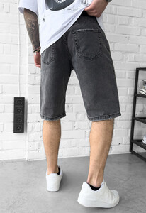 Фото - Молодіжні сірі джинсові шорти Staff baggy c3 gray - Men box