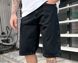 Фото - Черные джинсовые шорты Staff baggy c1 - Men box