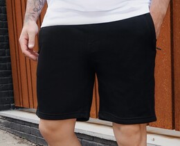 Фото - Повседневные шорты с лампасами Staff black lampas bordo2 - Men box