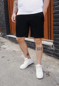 Фото - Повседневные шорты с лампасами Staff black lampas bordo2 - Men box