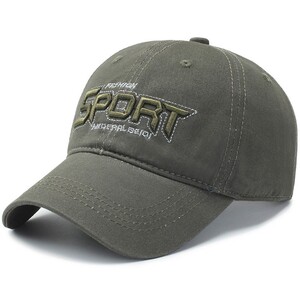 Фото - Чоловіча кепка Narason кольору хакі з лого Sport - Men box