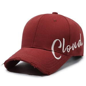 Фото - Бавовняна бордова бейсболка Narason з логотипом Cloud - Men box