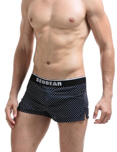 Фото - Стильные семейные трусы Seobean темно-синие - Men box