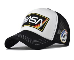 Фото - Літня кепка Narason білого кольору з нашивкою NASA - Men box
