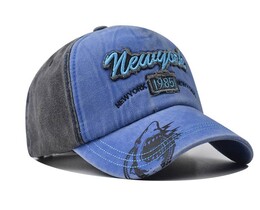 Фото - Молодіжна кепка Narason синього кольору з нашивкою New York - Men box