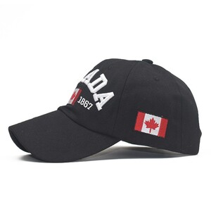 Фото - Фірмова бейсболка Narason чорна із вишивкою Canada - Men box