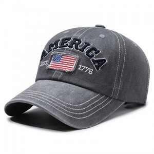 Фото - Молодіжна сіра бейсболка Narason з нашивкою America - Men box