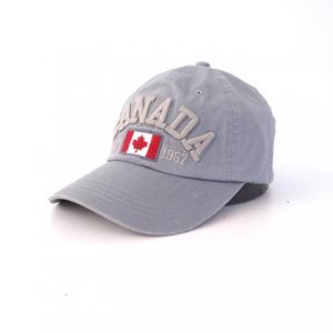 Фото - Мужская кепка Narason серая с вышитым логотипом Canada - Men box