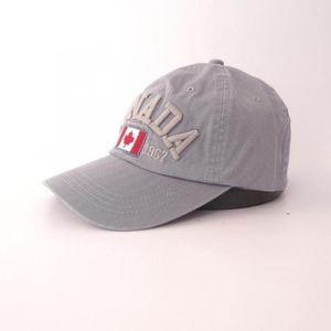 Фото - Мужская кепка Narason серая с вышитым логотипом Canada - Men box