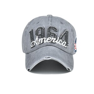 Фото - Серая кепка от бренда Narason с логотипом America - Men box