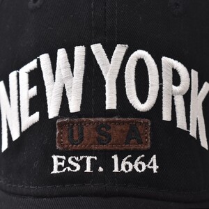 Фото - Бавовняна чорна бейсболка Narason з лого New York - Men box